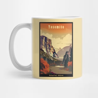 Yosemite National Park Vintage Travel Poster Mug